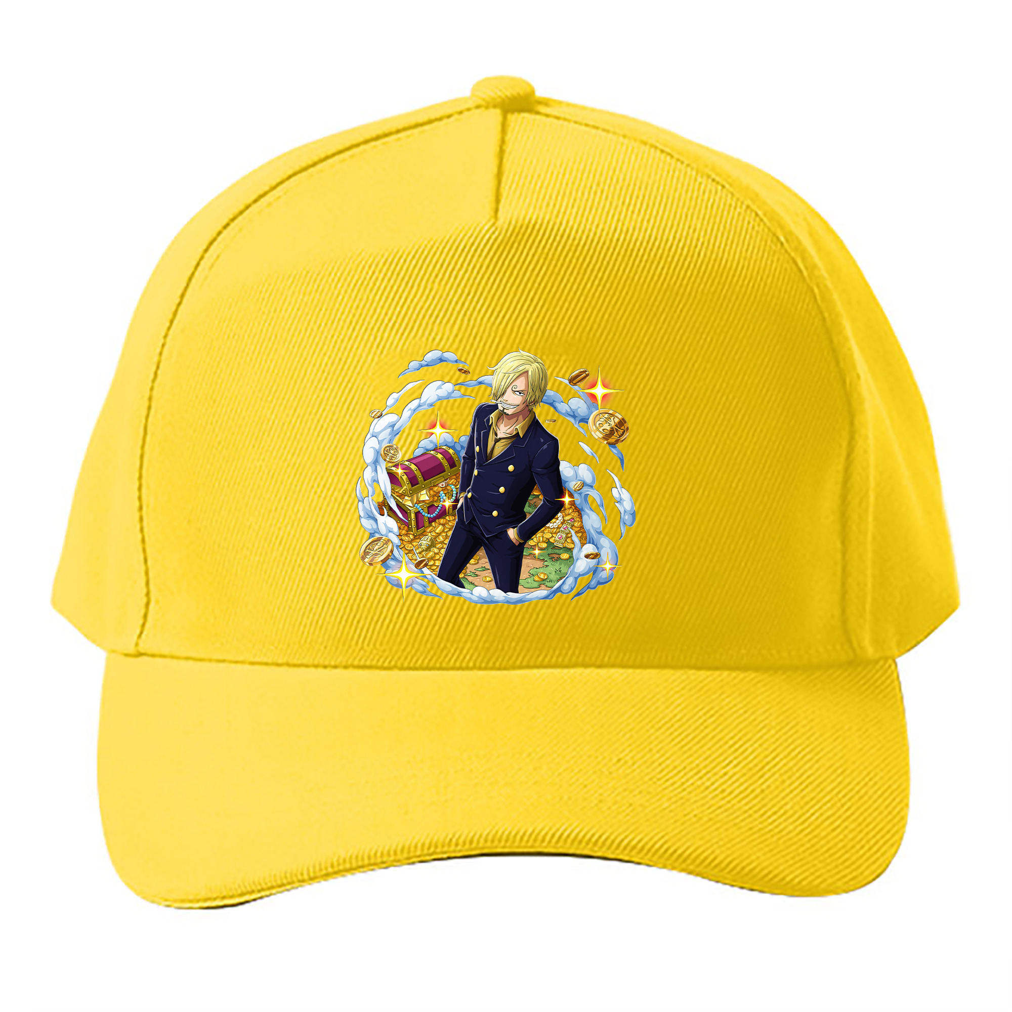 （画像用） ワンピース サンジ ONE PIECE Sanji ベースボールキャップ 綿100％ 男女兼用 帽子 スポーツ